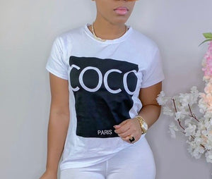 Coco Shirt | White & Black